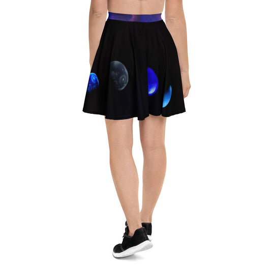 Bottom style - Skater Skirt Galaxy Print - Retro Ravers - galaxy