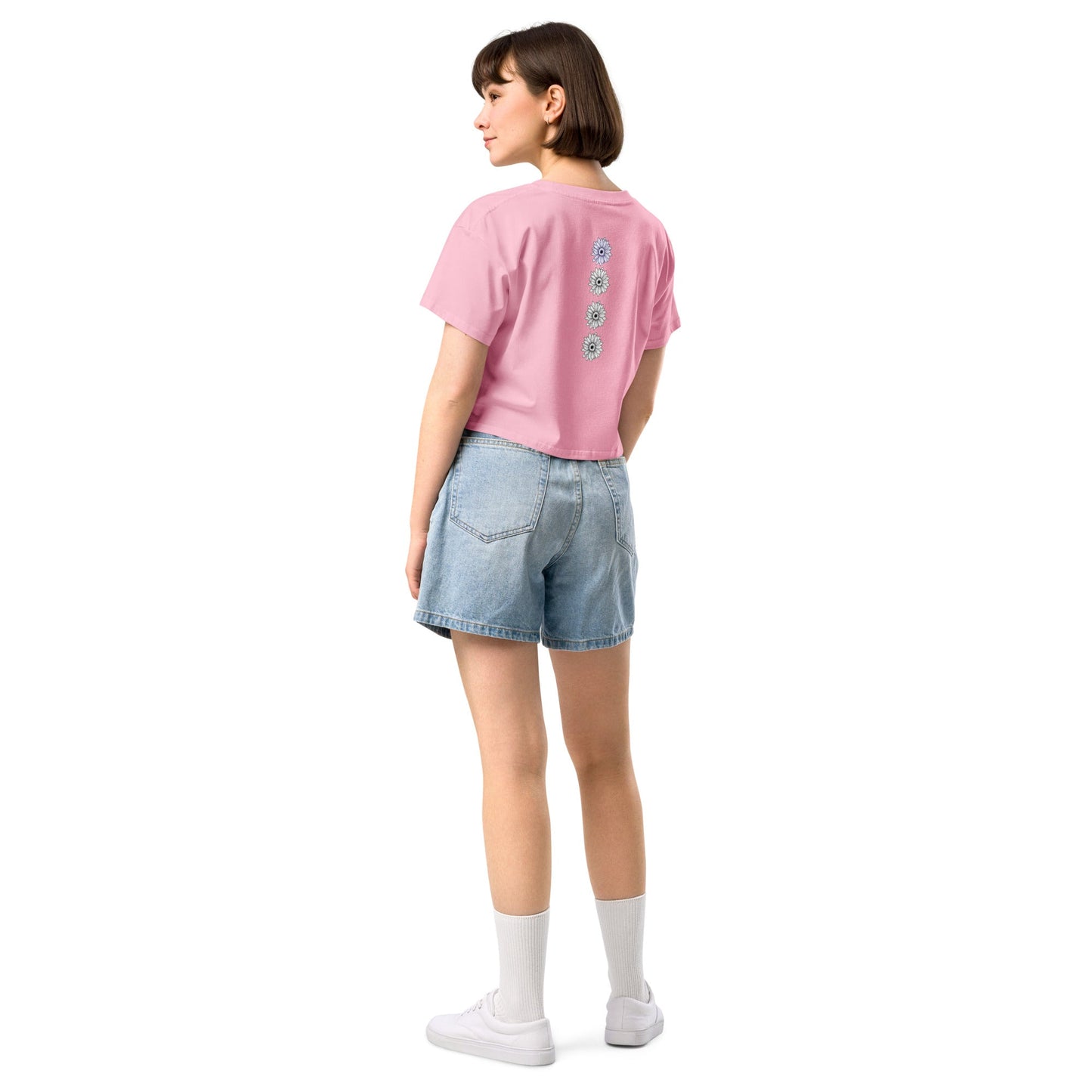 Crop Tops - Women’s crop top Spring vibe - Retro Ravers - Crop T-shirts