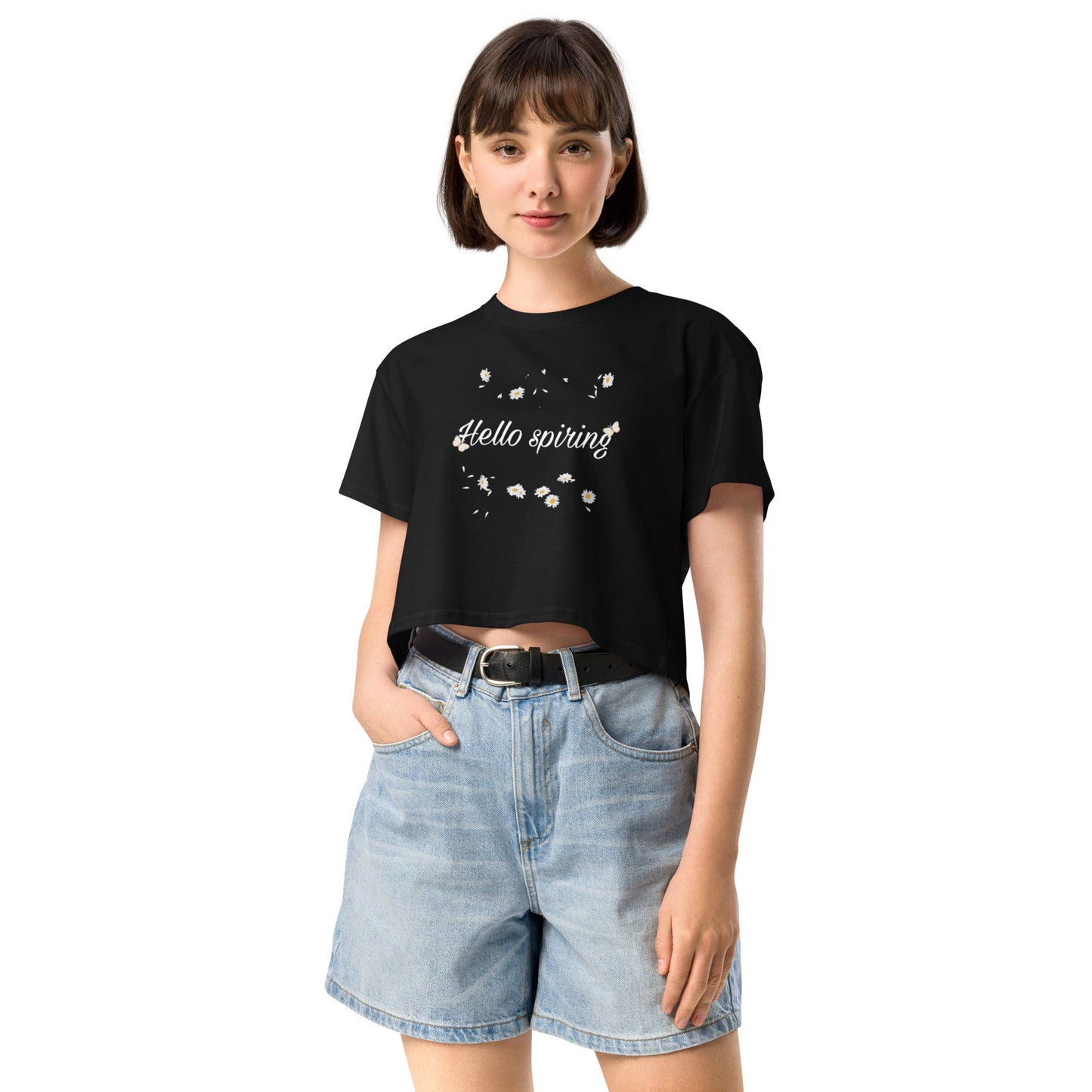 Crop Tops - Women’s crop top Spring vibe - Retro Ravers - Crop T-shirts