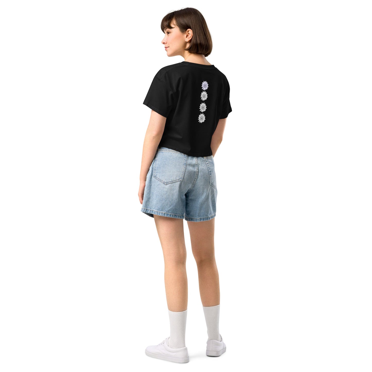 Crop Tops - Women’s crop top Spring vibe - Retro Ravers - Crop T-shirts