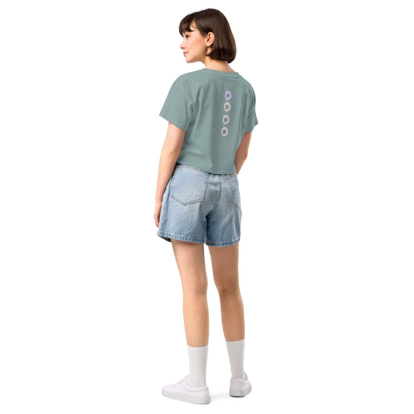Crop Tops - Women’s crop top Spring vibe - Retro Ravers - Crop T-shirts