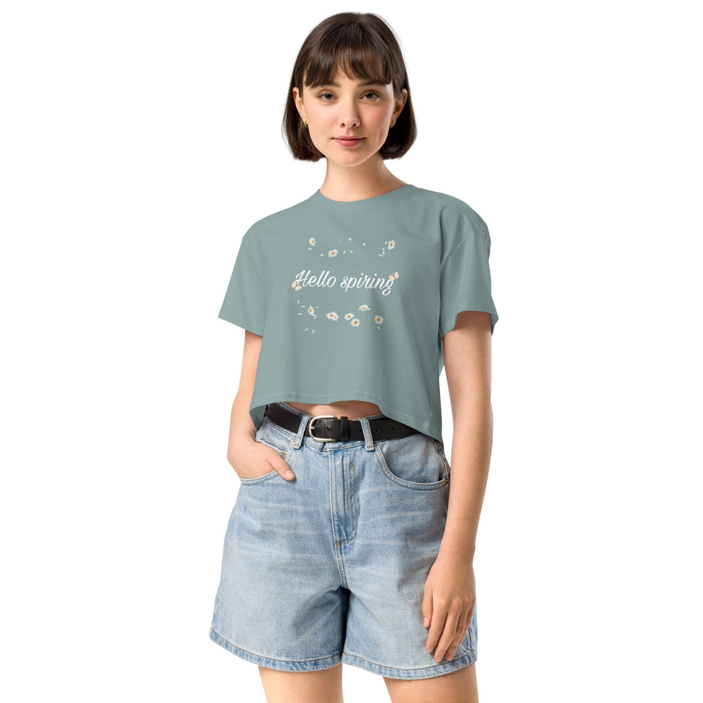 Crop Tops - Women’s crop top Spring vibe - Retro Ravers - Crop T-shirts