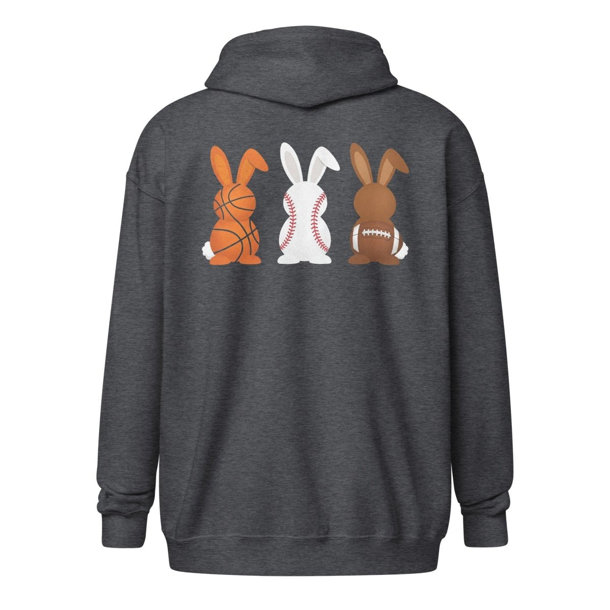 - Custom zip hoodie sports bunny - Retro Ravers - easter