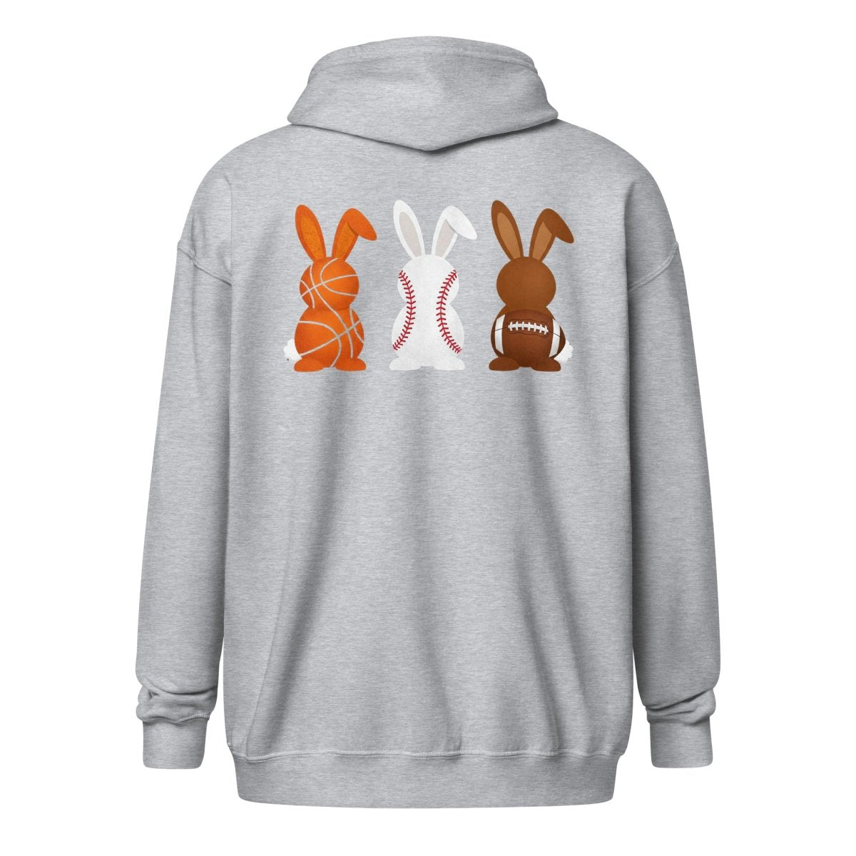 - Custom zip hoodie sports bunny - Retro Ravers - easter