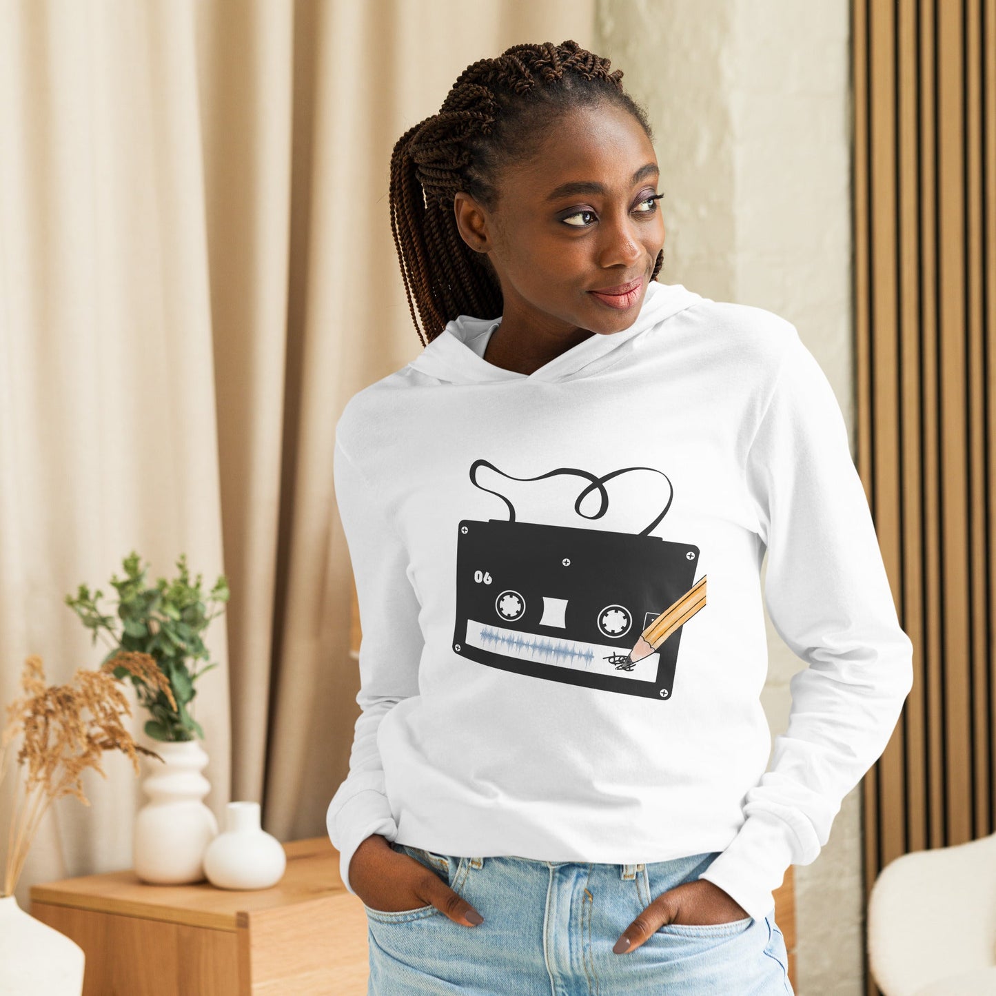 Tshirts - Hooded long - sleeve tee - Retro Ravers - hooded