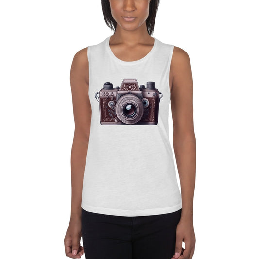 - Ladies’ Muscle Tank Retro - Retro Ravers - retro ravers