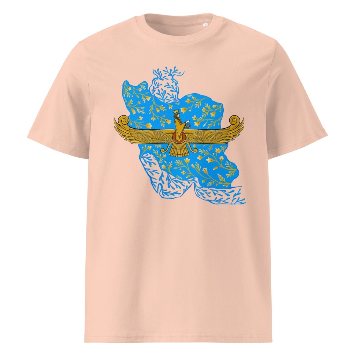 - Persia ribbed neck t-shirt Farvahar - Retro Ravers - farvahar