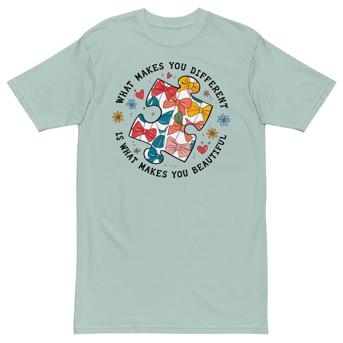 - Premium heavyweight tee You are beautiful - Retro Ravers - autism