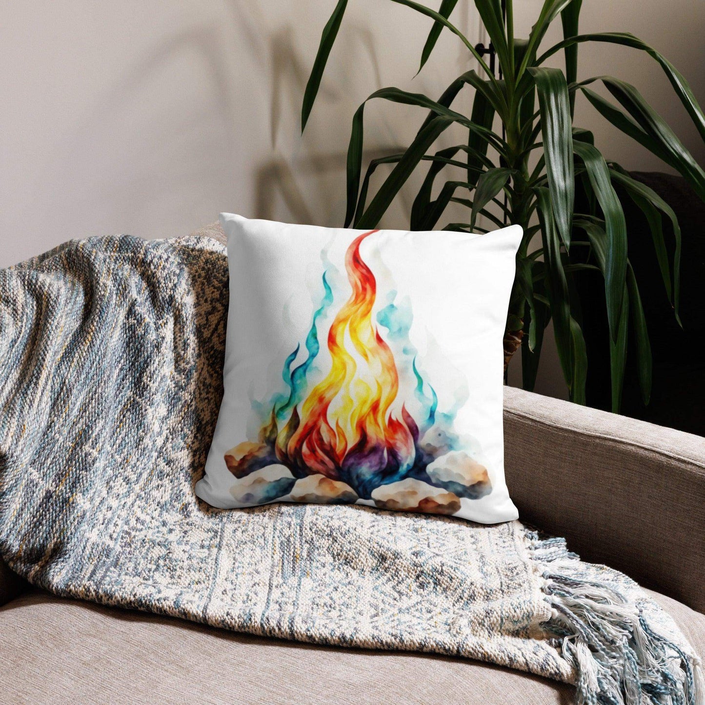 Print Material - Fire Cushion - Retro Ravers - design personalizzato