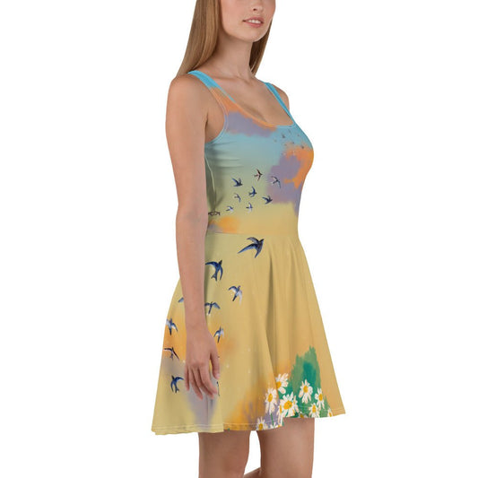 Print Material - Skater Dress spring print - Retro Ravers - design personalizzato