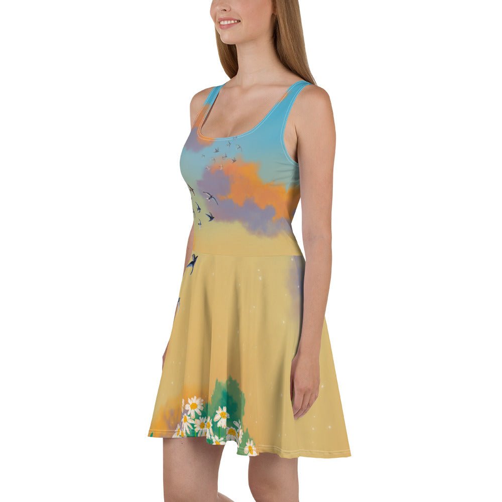 Print Material - Skater Dress spring print - Retro Ravers - design personalizzato