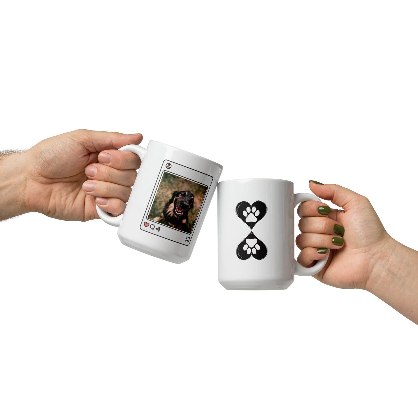 Print Material - White glossy mug Dog lovers - Retro Ravers - Mugs and bottles