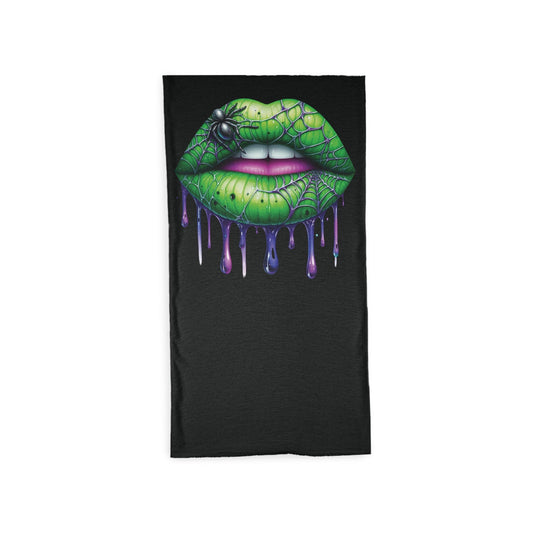 Scarf - Rave Spider Lips Tube Scarf - Stylish & Funky Neckwear - Retro Ravers - Artistic Scarf Gift