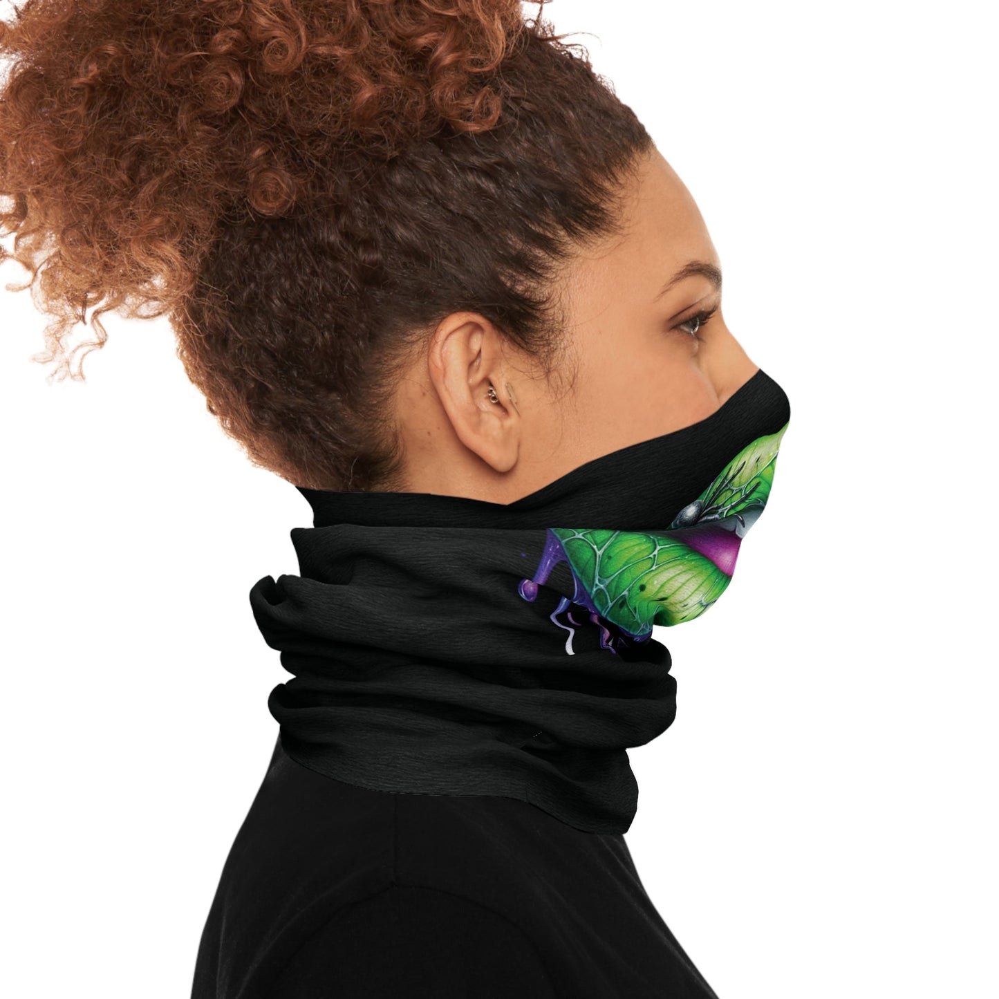 Scarf - Rave Spider Lips Tube Scarf - Stylish & Funky Neckwear - Retro Ravers - Artistic Scarf Gift