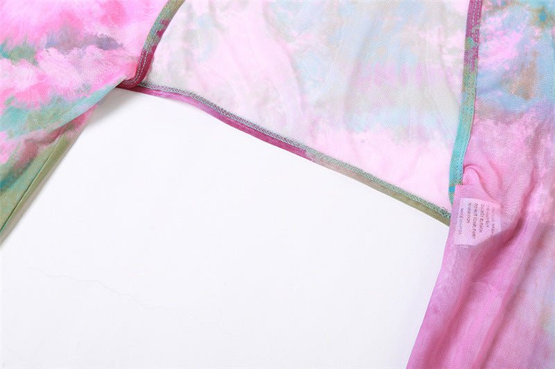 Set Dresses - Women Y2k Ruffle Butterfly 2 Piece Outfit - Retro Ravers - rave outfit