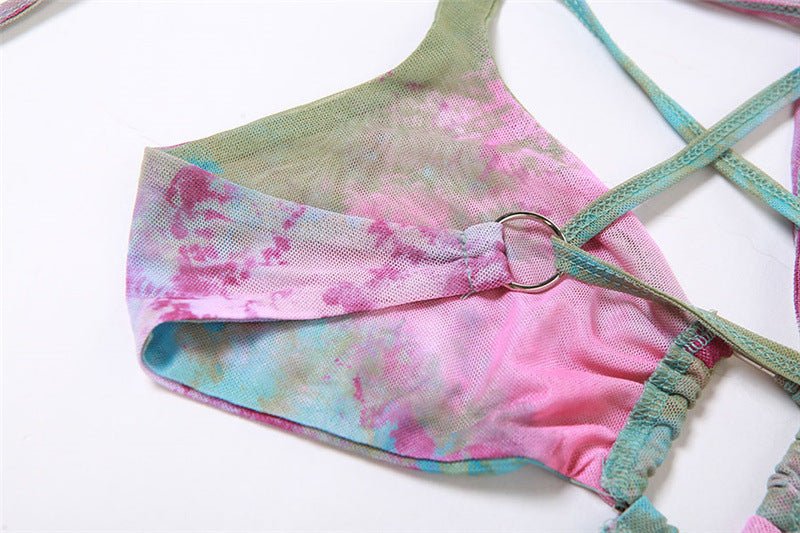 Set Dresses - Women Y2k Ruffle Butterfly 2 Piece Outfit - Retro Ravers - rave outfit