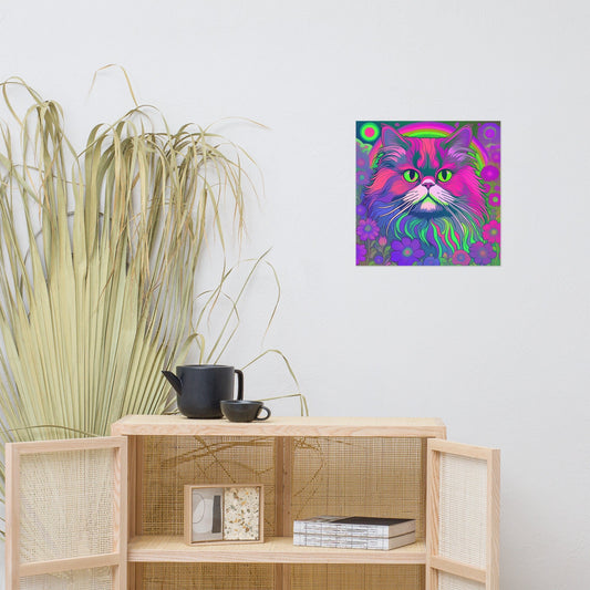 Print Material - Siberian cat poster - Retro Ravers - home accessories