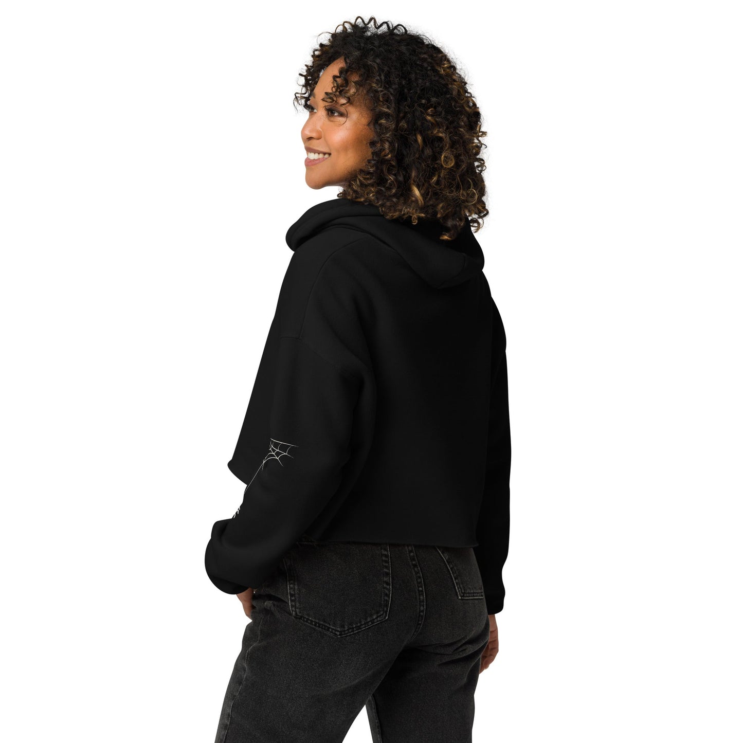 Sweatshirts - Crop Hoodie - Retro Ravers - crop hoodie