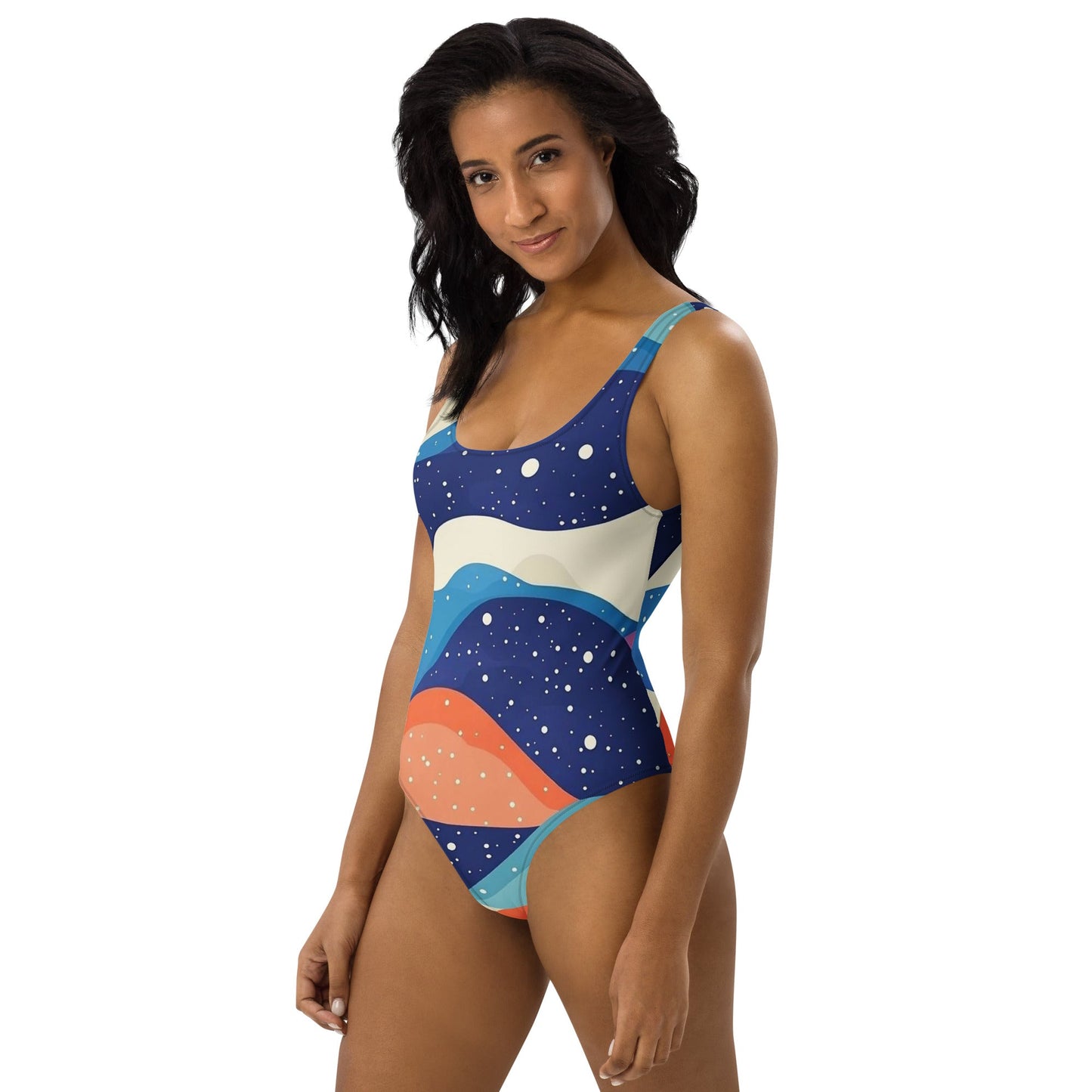 swimwear - One - Piece Swimsuit wave beat - Retro Ravers - swimsuits
