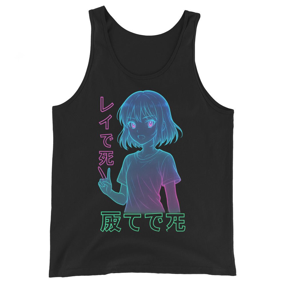 tank tops - Anime Neon Men's Tank Top - Retro Ravers - anime - retro ravers