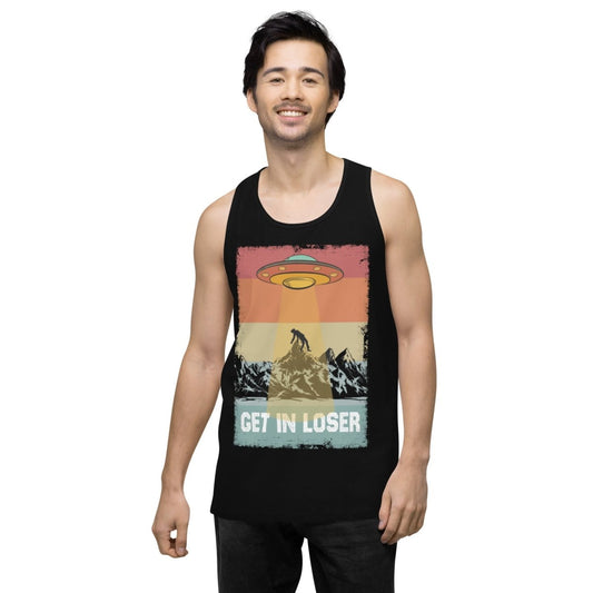 tank tops - Men’s premium tank top retro alien - Retro Ravers - alien