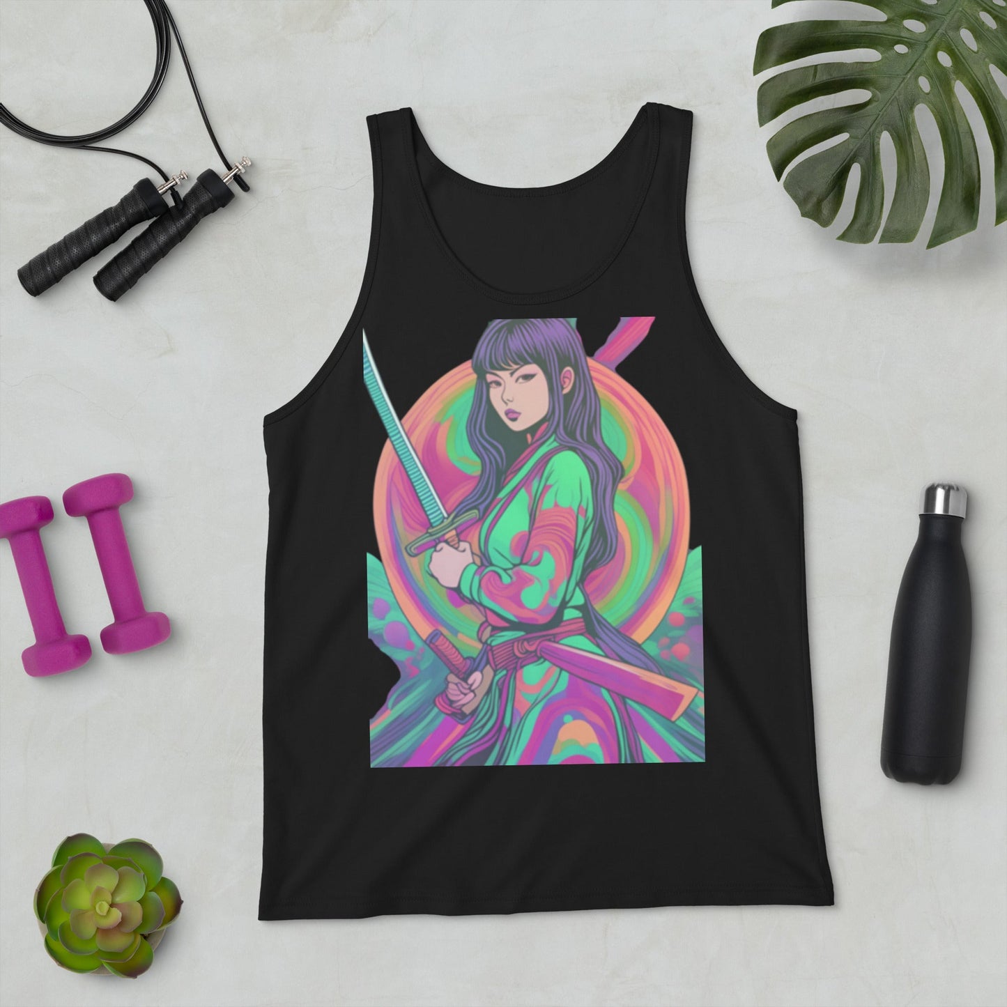tank tops - Unisex Tank Top anime printed - Retro Ravers - unisex tank top