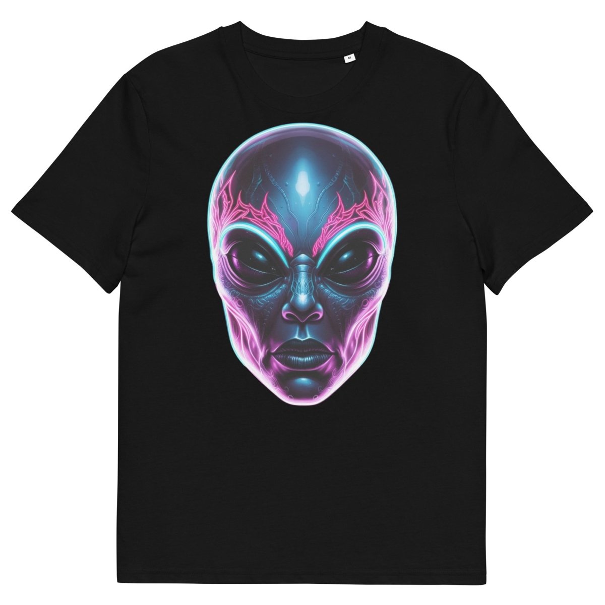 Tshirts - Alien Neon tattoo organic cotton t-shirt - Retro Ravers - alien - custom t-shirts