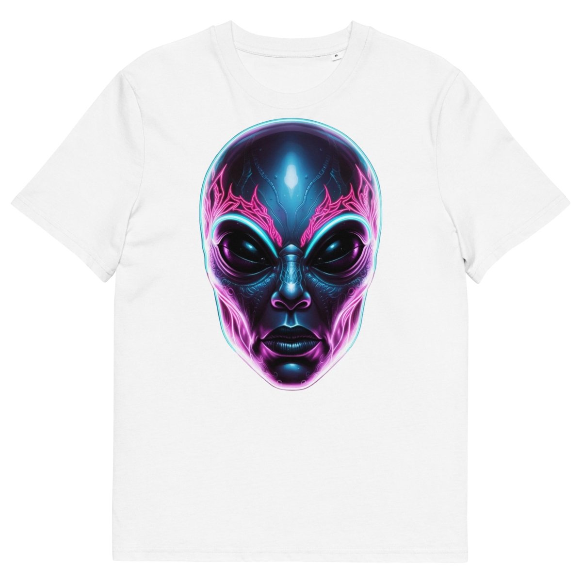 Tshirts - Alien Neon tattoo organic cotton t-shirt - Retro Ravers - alien - custom t-shirts
