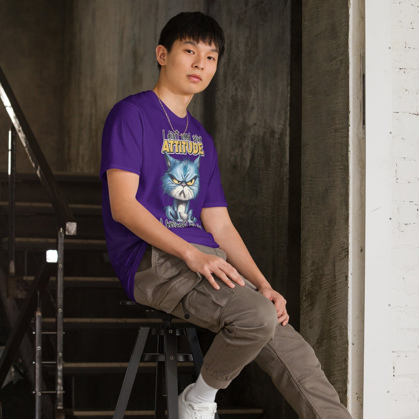 Tshirts - Short - Sleeve Unisex T-Shirt Cat - Retro Ravers - t-shirts