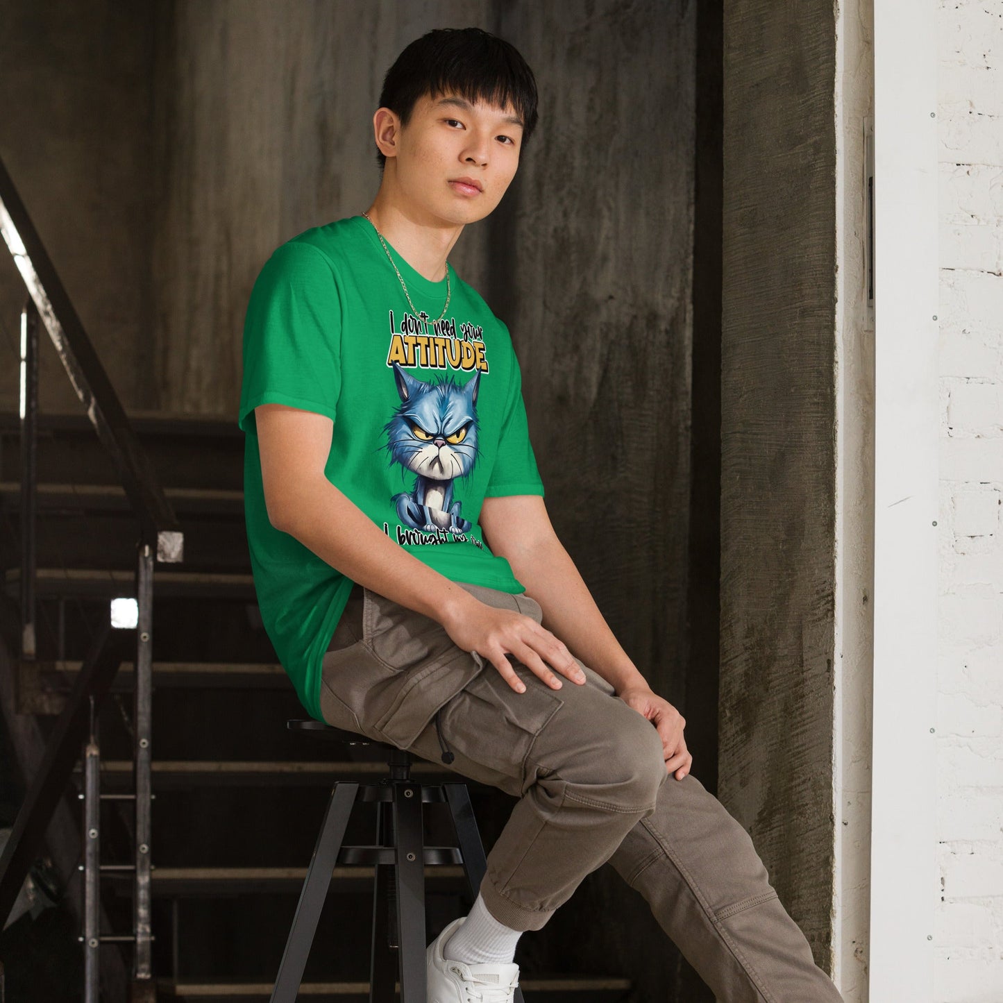 Tshirts - Short - Sleeve Unisex T-Shirt Cat - Retro Ravers - t-shirts