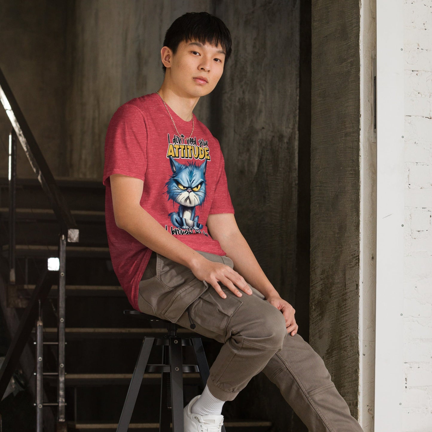 Tshirts - Short - Sleeve Unisex T-Shirt Cat - Retro Ravers - t-shirts