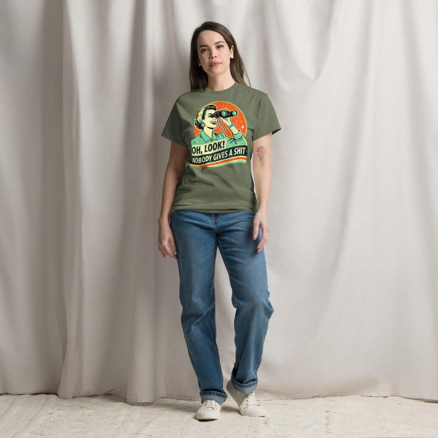 Tshirts - Unisex classic tee Nobody gives a - Retro Ravers - t-shirts
