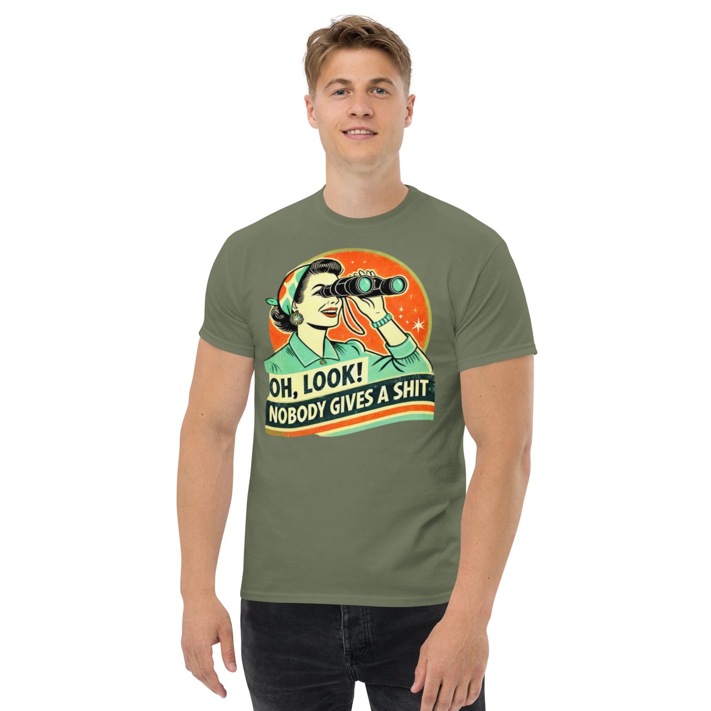 Tshirts - Unisex classic tee Nobody gives a - Retro Ravers - t-shirts