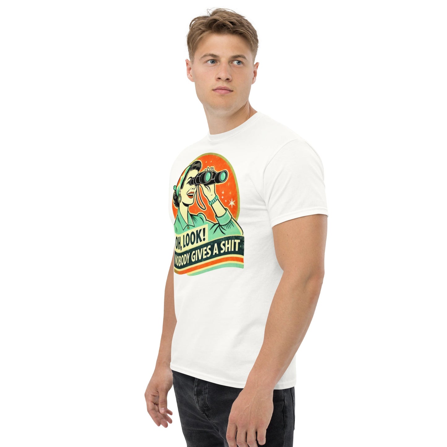 Tshirts - Unisex classic tee Nobody gives a - Retro Ravers - t-shirts