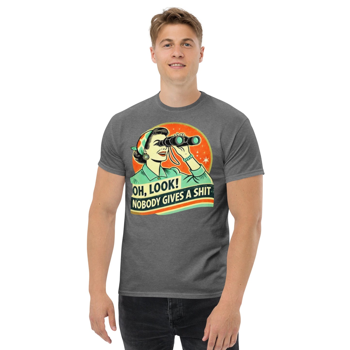 Tshirts - Unisex classic tee Nobody gives a - Retro Ravers - t-shirts