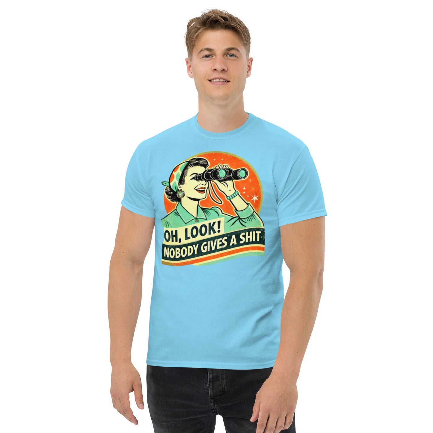 Tshirts - Unisex classic tee Nobody gives a - Retro Ravers - t-shirts