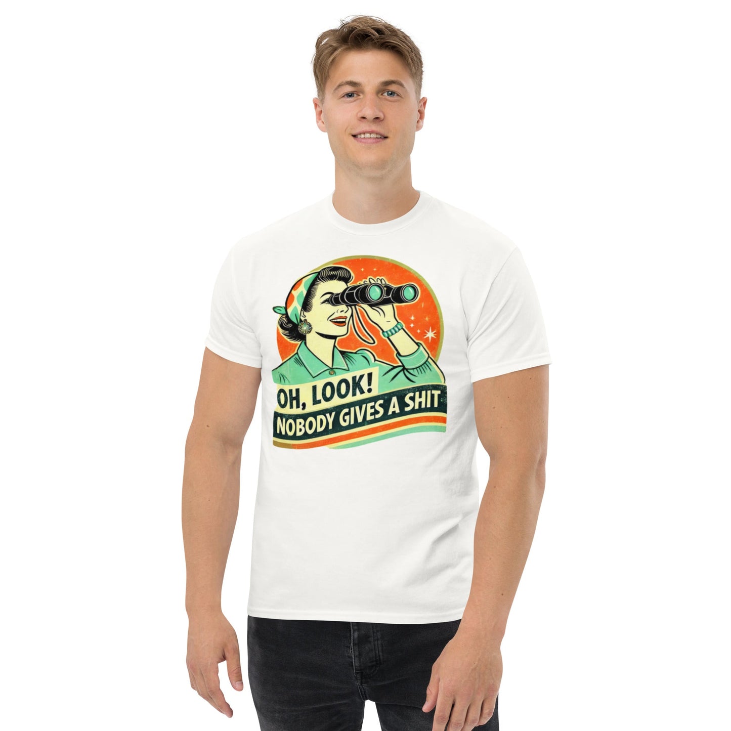Tshirts - Unisex classic tee Nobody gives a - Retro Ravers - t-shirts