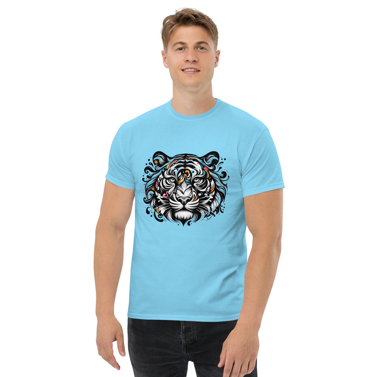 Tshirts - Unisex classic tee Tiger face - Retro Ravers - t-shirts