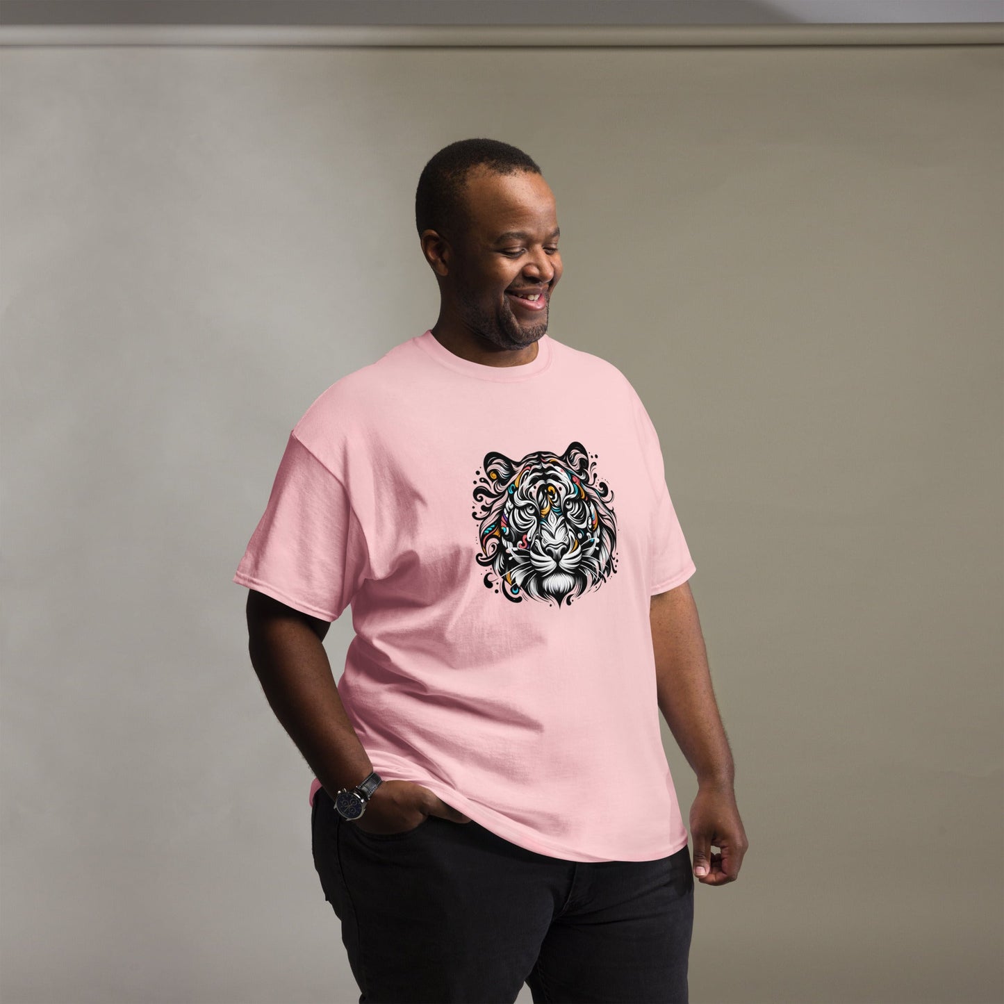 Tshirts - Unisex classic tee Tiger face - Retro Ravers - t-shirts