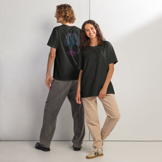 Tshirts - Unisex oversized t-shirt Tree of Life - Retro Ravers - customized - rave