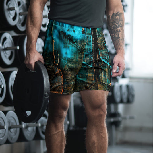 Bottom style - Unisex Athletic Long Shorts - Retro Ravers - Shorts