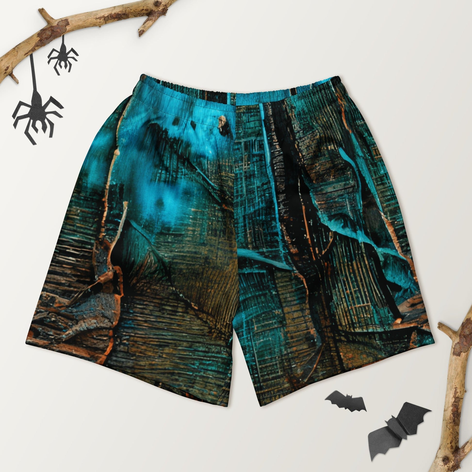 Bottom style - Unisex Athletic Long Shorts - Retro Ravers - Shorts