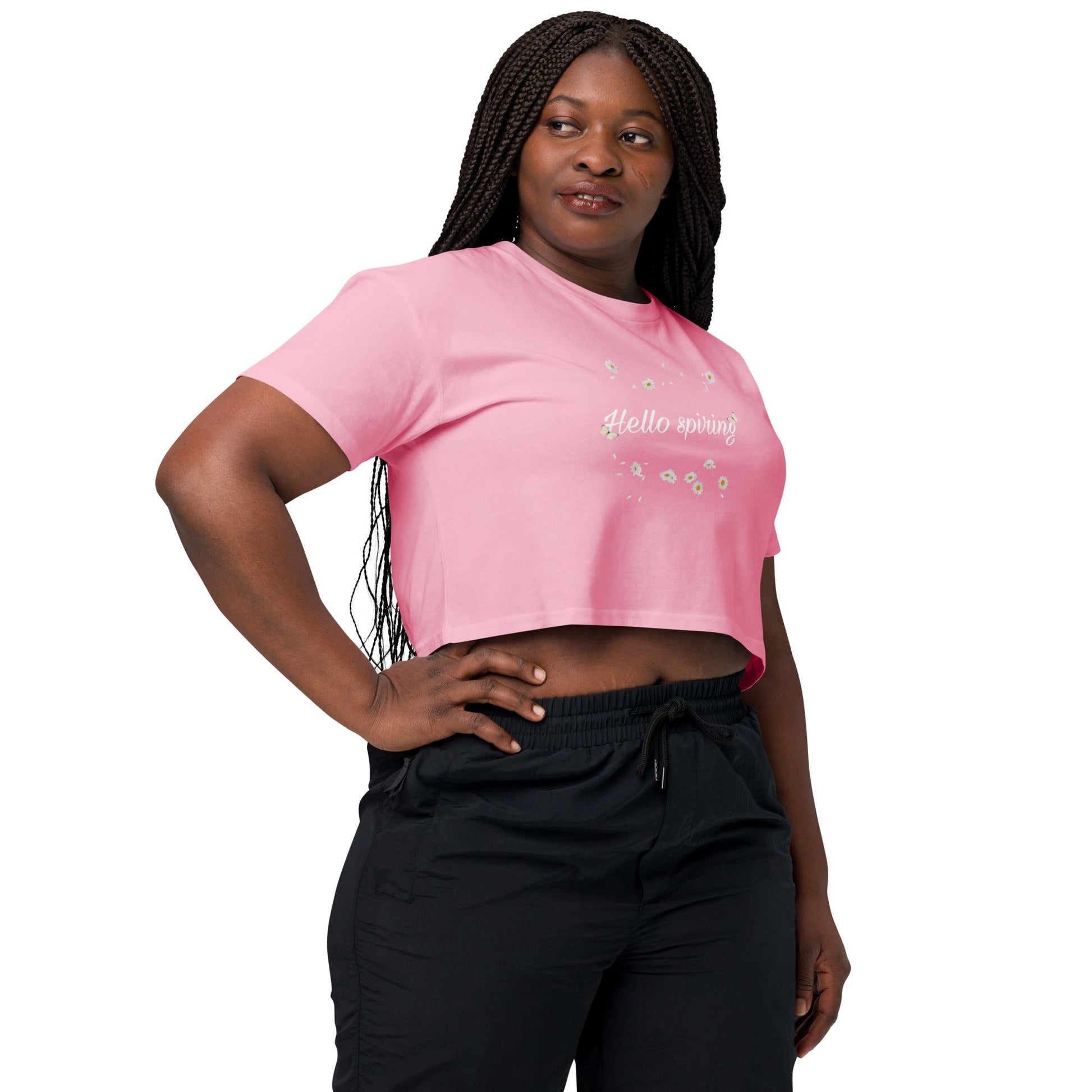 Crop Tops - Women’s crop top Spring vibe - Retro Ravers - Crop T-shirts