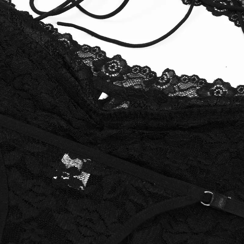 Dresses - Midnight Allure: Bandage Lace Co - Ord Ensemble - Retro Ravers - dresses