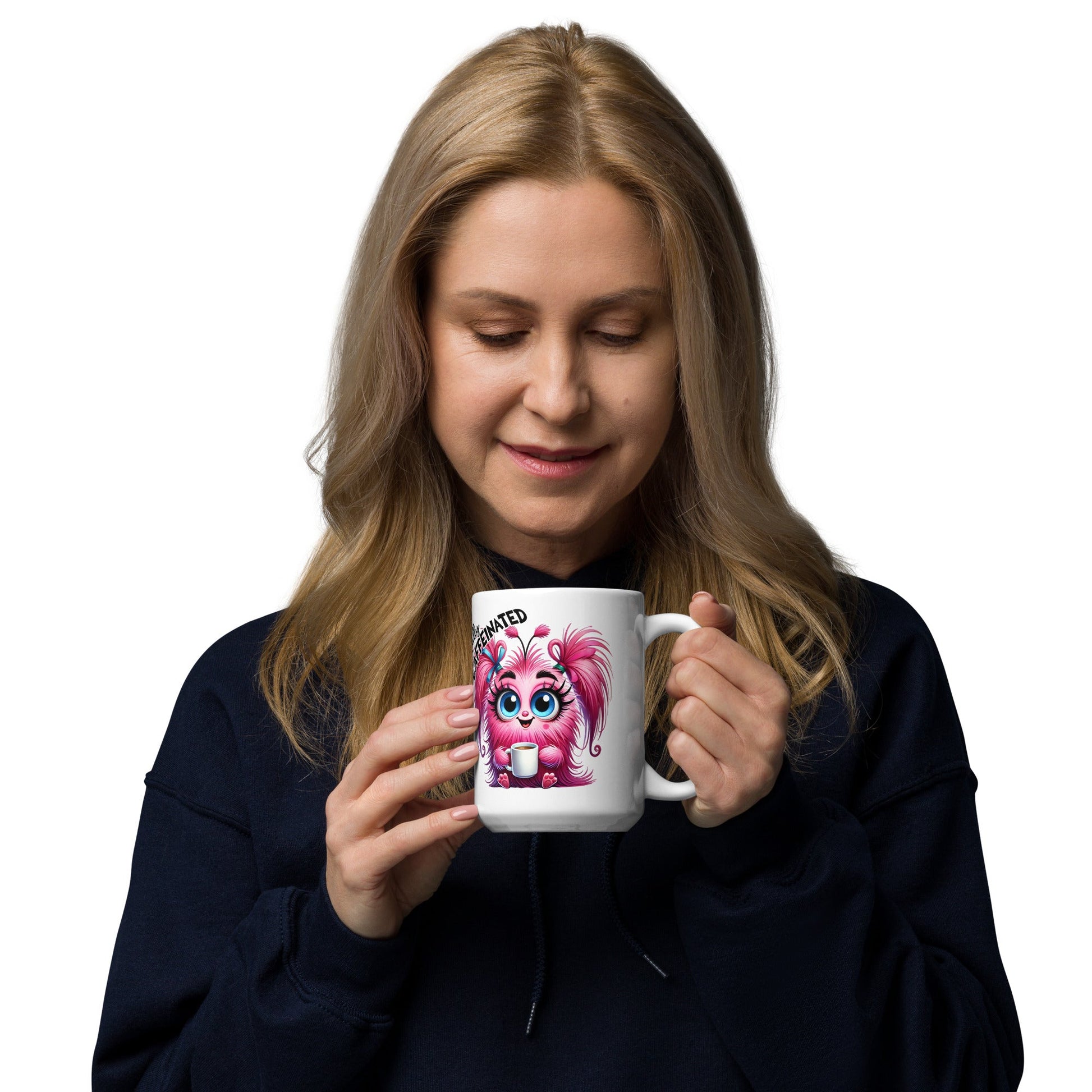 Mugs and bottles - White glossy mug before and after coffee - Retro Ravers - Mugs and bottles