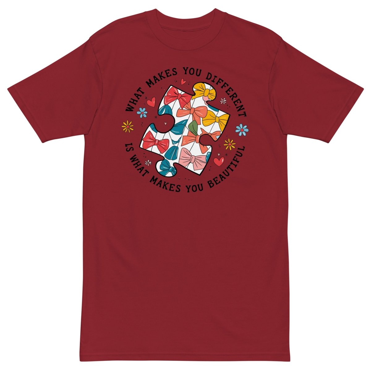  - Premium heavyweight tee You are beautiful - Retro Ravers - autism
