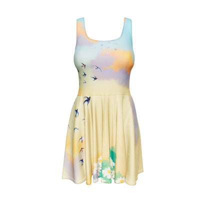 Skater Dress spring print