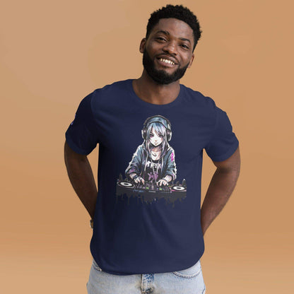 Print Material - Anime DJ T-shirt Unisex - Retro Ravers - #product_color#