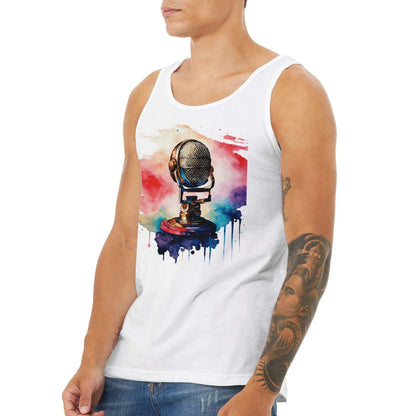 Print Material - Bella + Canvas Unisex Tank Top – Mic - Retro Ravers - #product_color#