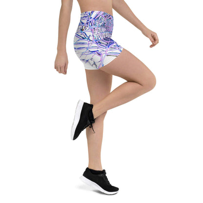 Print Material - Spider body - hugging shorts - Retro Ravers - #product_color#